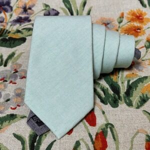 Kentucky Derby Stafford 100% Cotton Light Mint Green Tie Necktie Wedding Preppy